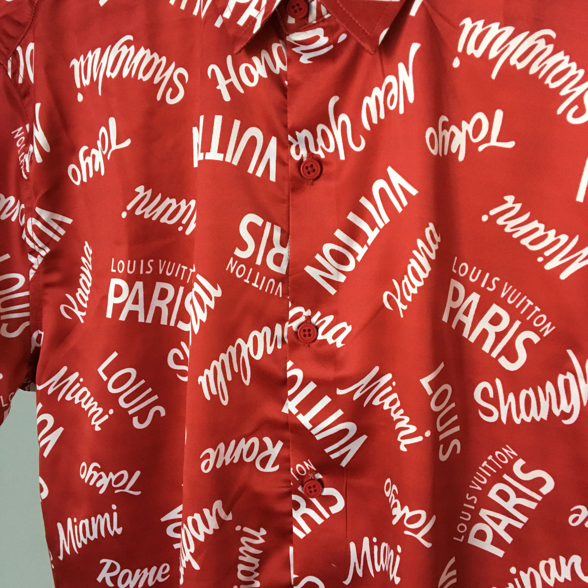 Louis Vuitton 2018 Rare Red Hawaiian Shirt · INTO