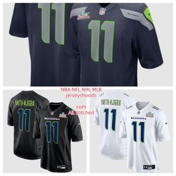 super bowl Seattle Seahawks Jaxon Smith-Njigba JSN #11 Stitched Jersey