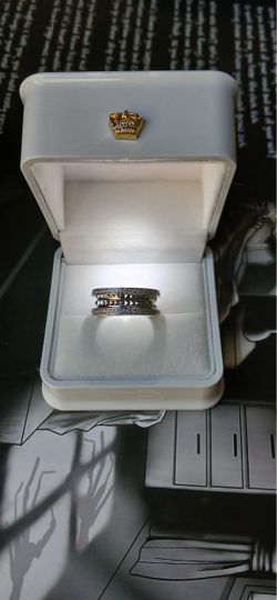 Bvlgari B.zero1 White Gold Diamond Ring Size 7