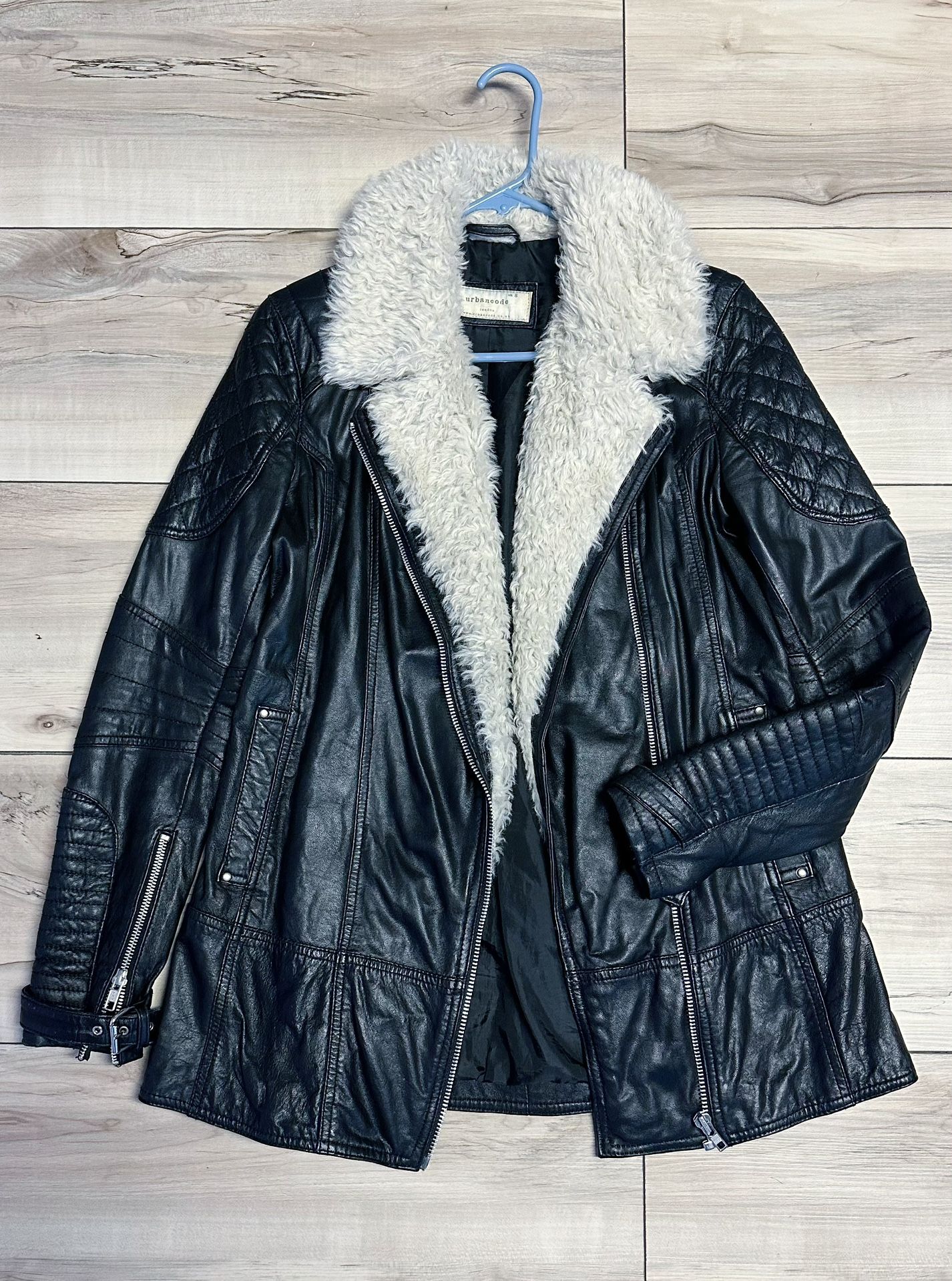 Urbancode Real Leather Jacket Size UK8/US4