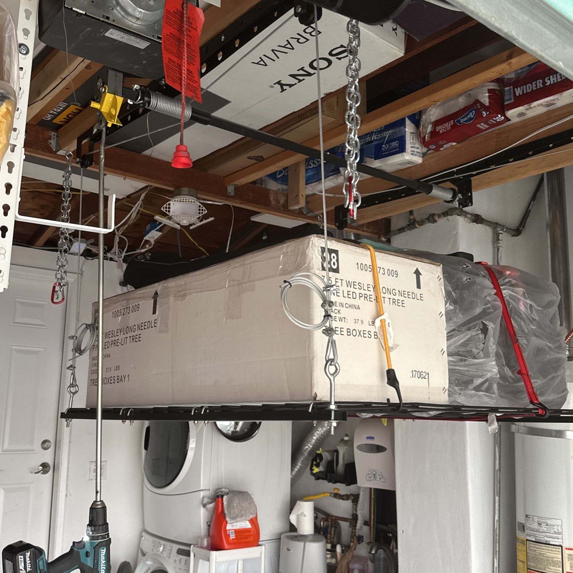 Racor Garage Ceiling Storage Rack Lift