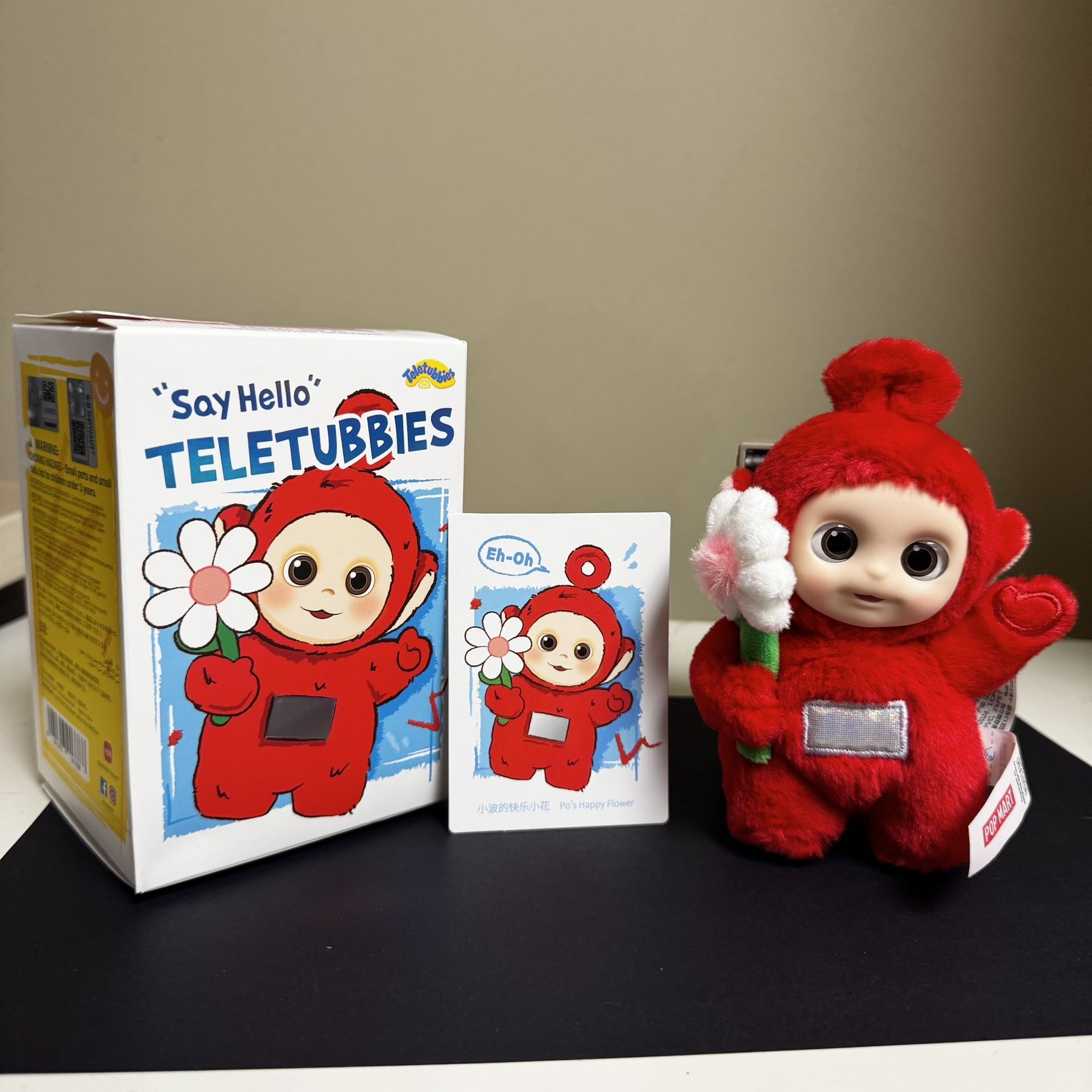 Pop Mart Teletubbies “Say Hello” – Po’s Happy Flower Plush Figure 