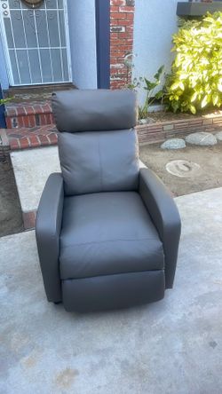 Gray recliner chair