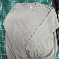Bella+Canvas 3945 Unisex Sponge Fleece Drop Shoulder Sweatshirt (Heather Stone, S- XL)