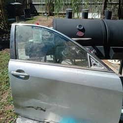 2007  Toyota Camry LE Passenger Side Front Window /w  Interior door Panel