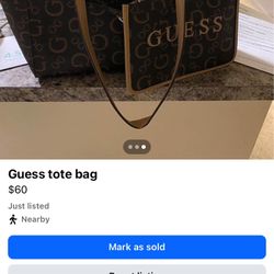 Guess Tote Bag And Wallet