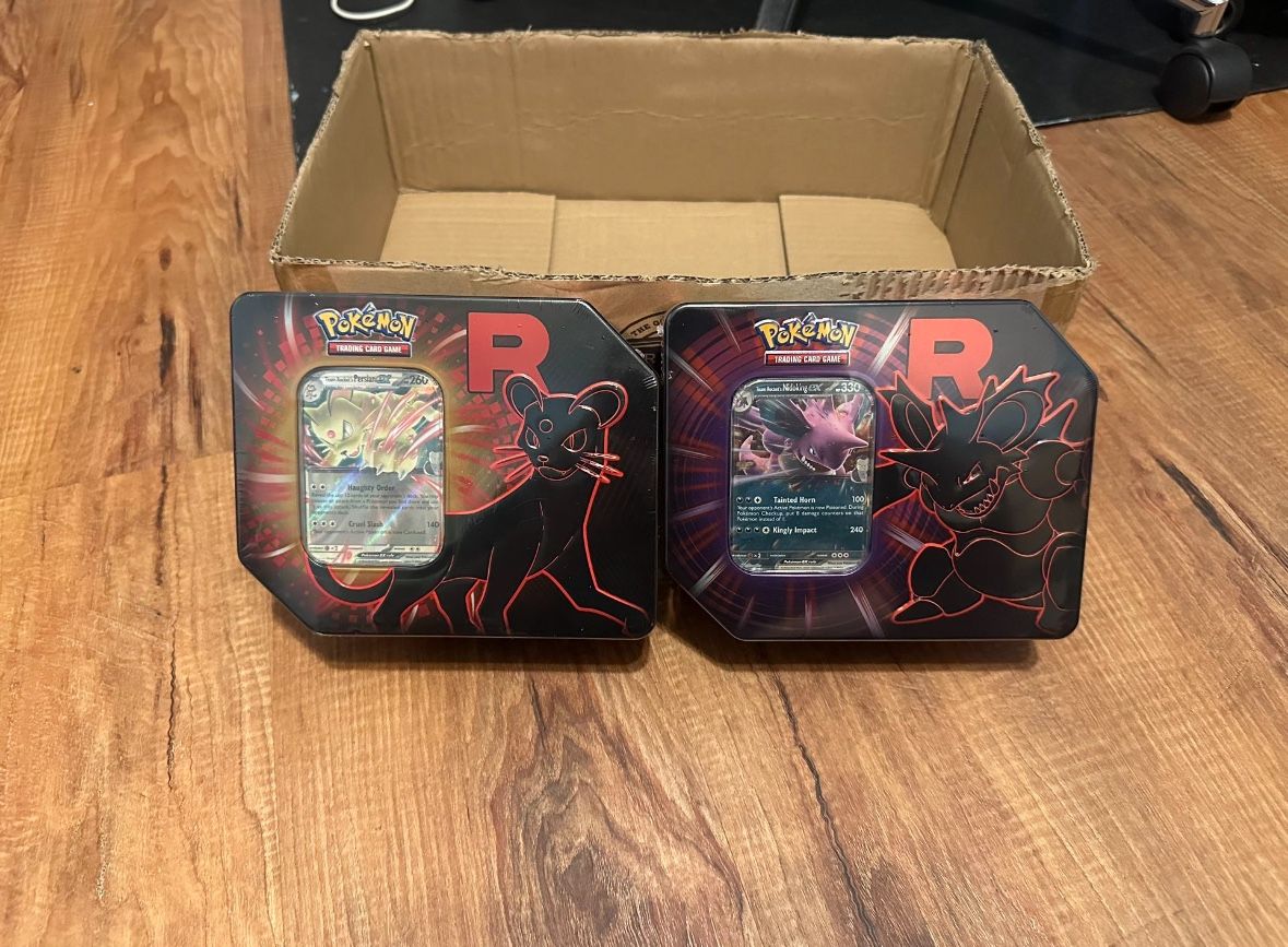 Team Rocket Tins