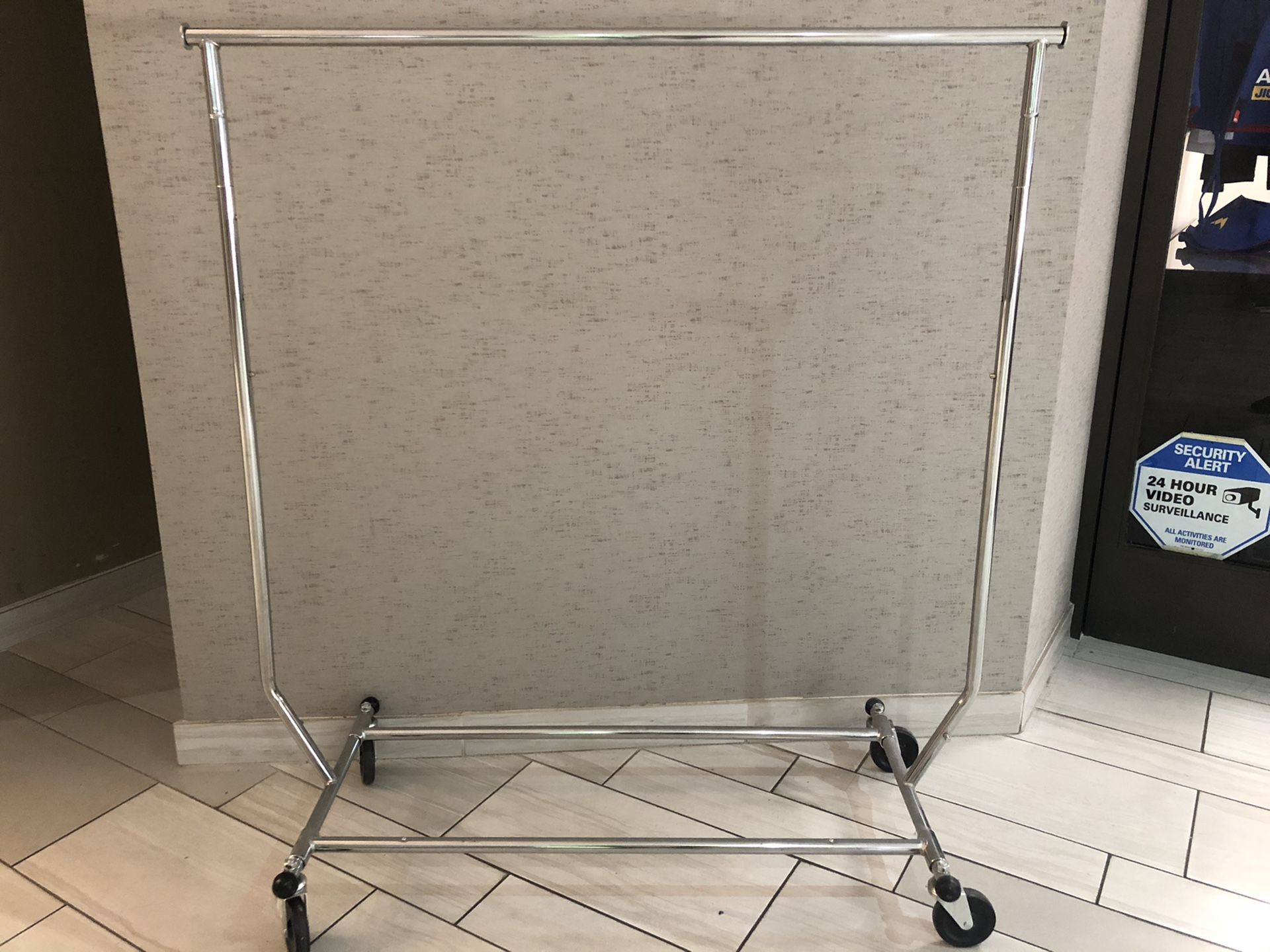 Single Rolling Clothes Rack