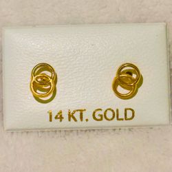Elegant 14K Gold Earring