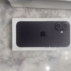 Unopened iPhone 16 black 256 GB