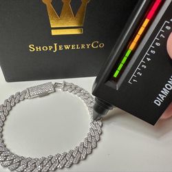 High Quality Moissanite Cuban Link Bracelet 