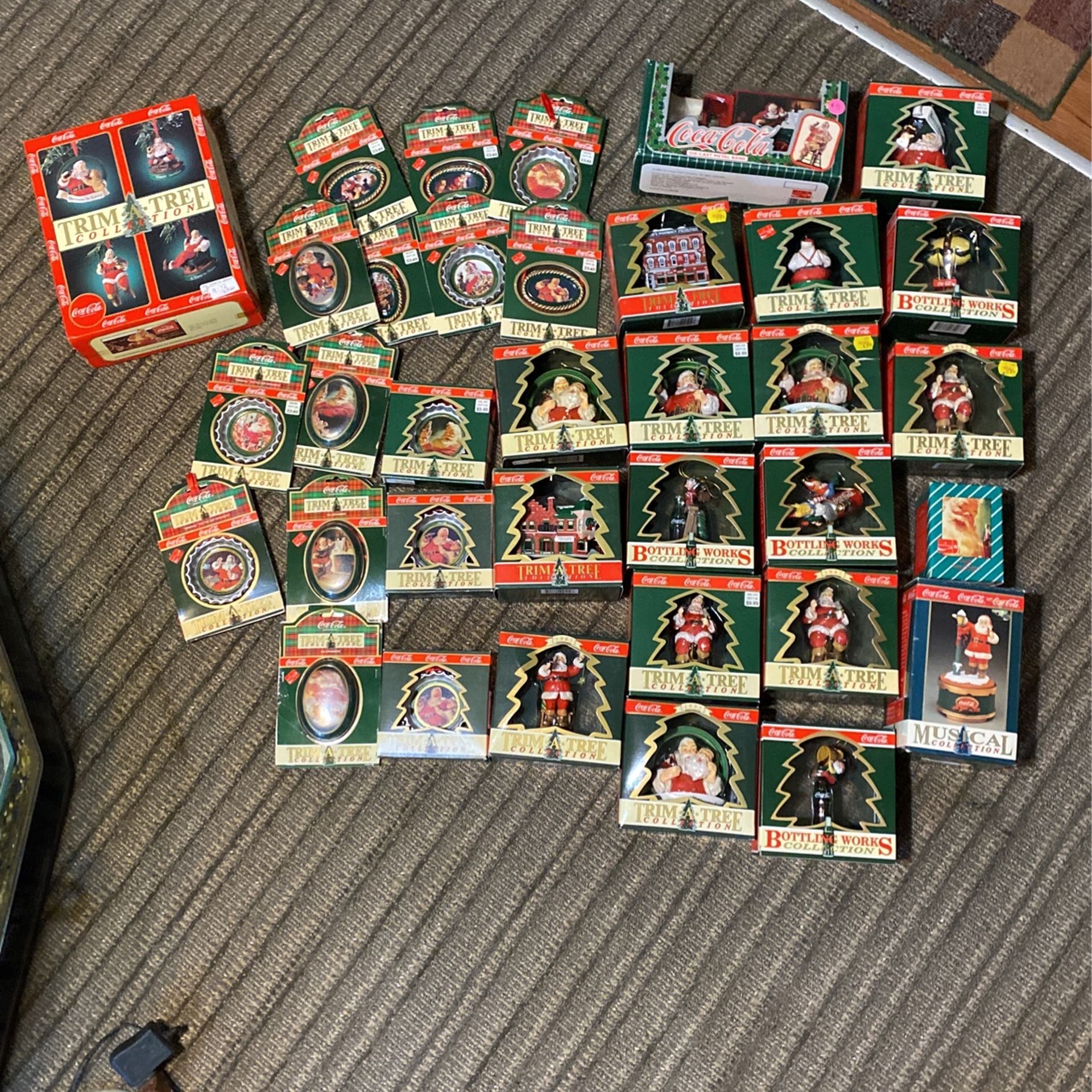 Lot of Coca Cola Christmas Decorations