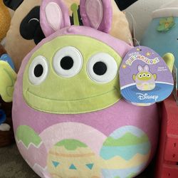 Squishmallow Easter Alien 10" Plush Disney Toy Story Bunny Ears Egg