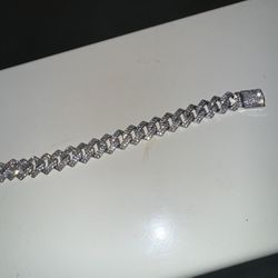Moissanite Silver Bracelet 