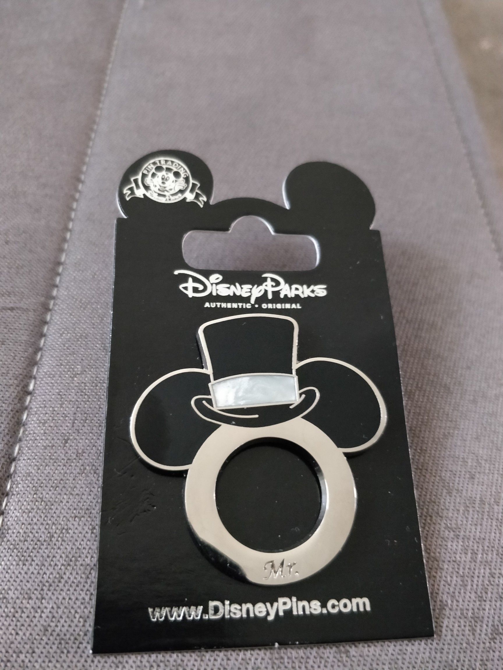 Mr. Mickey Mouse Wedding ring pin