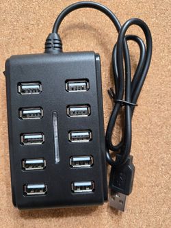 10-Port USB 2.0 Hub adapter