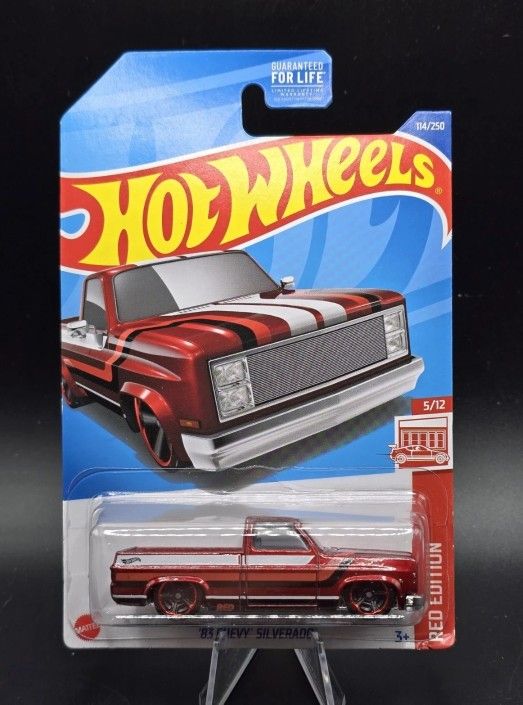 Hot Wheels Red Edition '83 CHEVY SILVERADO  C10