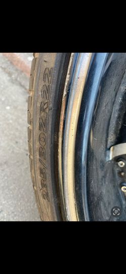 4 Rims  With Tires 1 Rim Is Alittle Damage