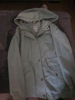 Forever 21 Mint Green Hooded Utility Jacket