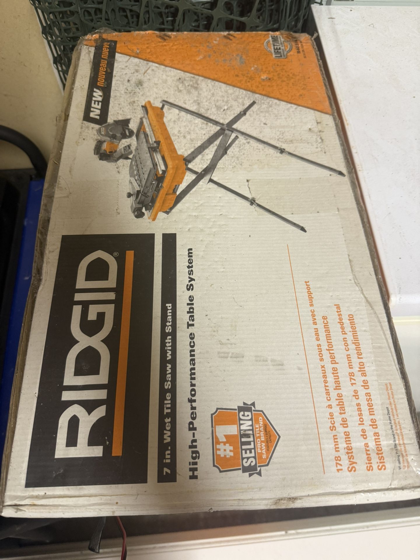 Ridgid 7in Wet Tile Saw New In Box