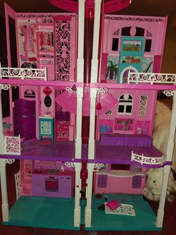 Barbie elevator house. I got 2 for her birthday all set u for a 100 great Christmas present