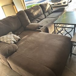 Sectional Couch With Coffee Table And End Table