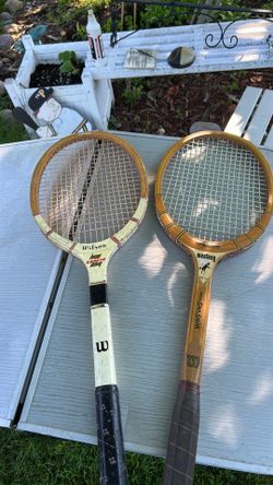 Two Wilson Tennis rackets