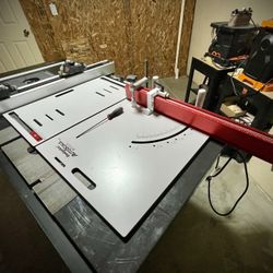 Woodpeckers Autoscale Miter Sled (Left, Imperial), Drop Zone, Standardg Fence, and Extended Fence