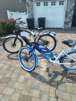 2 E bikes , his and hers