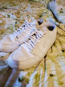 Nike Air Jordan 1 low triple white size 15