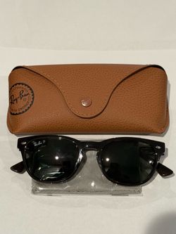 RayBan Glasses Light Havana Dark Green Polarized Lenses
