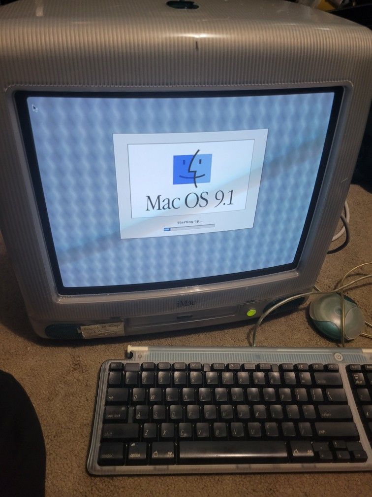 1998 iMac G3 Crt Computer Bondi Blue Original
