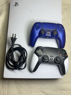 Sony PlayStation 5 PS5 Disc Edition Console White + 2 Controllers + Power Cord