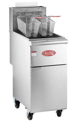 Brand New - Avantco FF300 Natural Gas 40 lb. Floor Fryer is a heavy-duty commercial deep fryer