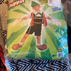 Pinocchio Puppet Costume Halloween Costume For Child. Size 4–6