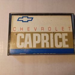 Vintage CHEVROLET Caprice Advertising And Information Cassette Tape.