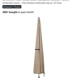 Patio Umbrella Cover, Tan/Khaki, Brand New
