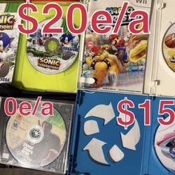 XBOX 360 Wii Wii u games ! $10-$20