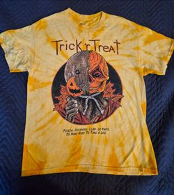 Cavity Colors Trick 'r Treat Tie-Dye Graphic T-Shirt Large