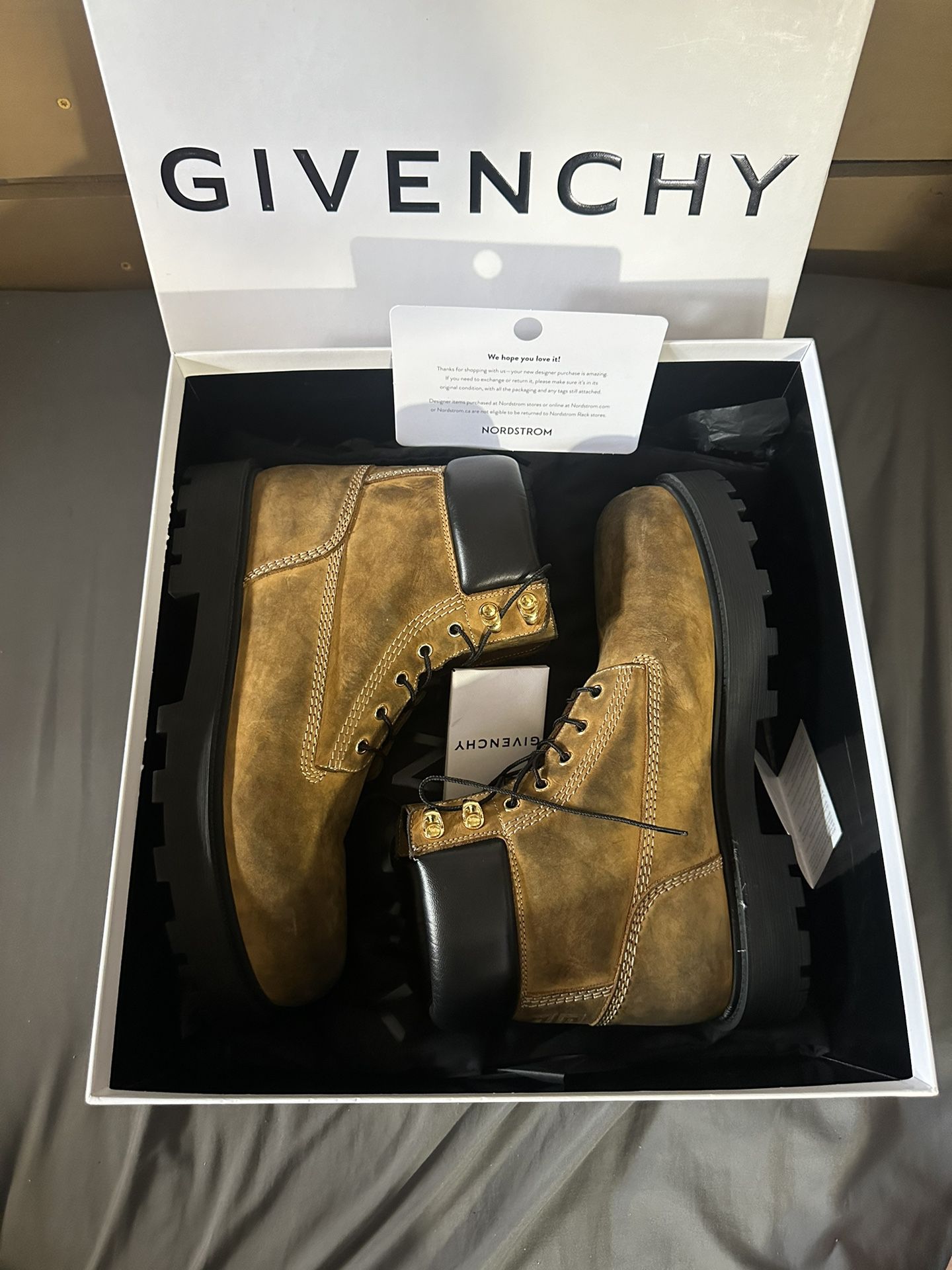 Givenchy Show Lace Up Boot Size 11 