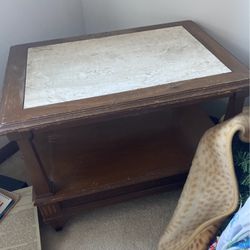 Free Brown Wooden Tv Stand End Table
