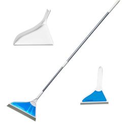 Helio Air Broom 3 Piece Kit All Surface Sweeper and Squeegee for Wet and Dry Cleaning Dust, Dirt, Liquids, Pet Hair, Tile, Hardwood Floors, Carpet, Fu