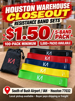 100 Resistance Band Packs - $150 Closeout Lot
