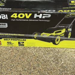 Ryobi 40V HP Brushless 20 in. Cordless Electric Battery Walk Behind Self-Propelled Lawn Mower (Tool Only