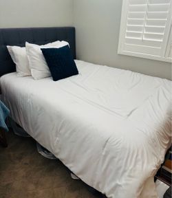 Full Size Gel Memory Mattress, Headboard & Base