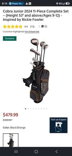 Cobra youth 9-12yr old. Left handed