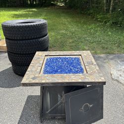 Propane Glass Firepit