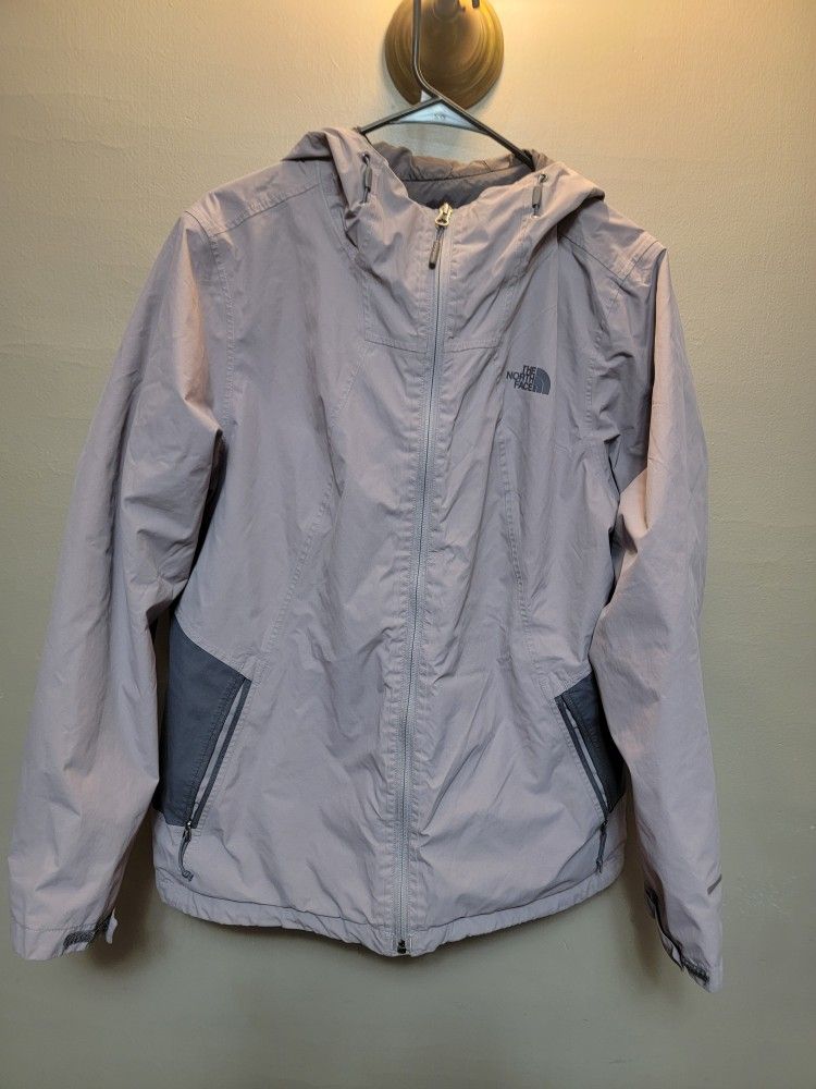 North Face Ladies Jacket Hyvent Waterproof Outer Shell Women XL Lavender for all season jacket/Coat