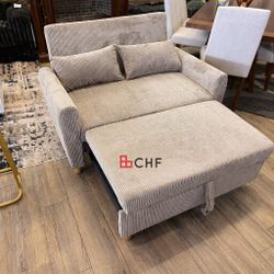 Corduroy Loveseat Pull Out Sofa Bed  // Limited Time Offer 