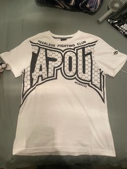 Tapout shirt, white, size:small, y2k